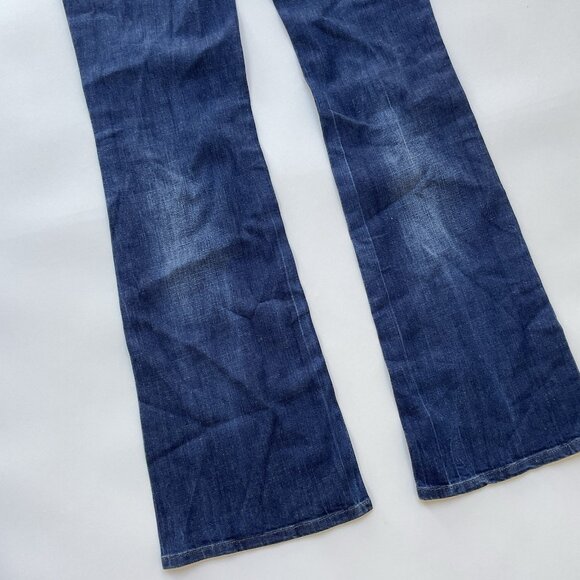$178 Diesel Women’s Louvboot Slim Bootcut Jeans Low Waist Blue Size 28 - Picture 9 of 12